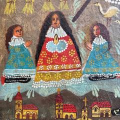 18th C Cuzco School Oil on Canvas Saint Isidore the Labourer - 3582820
