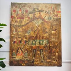 18th C Cuzco School Oil on Canvas Saint Isidore the Labourer - 3582831