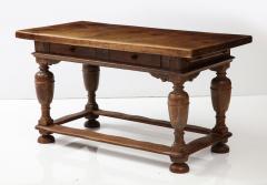 18th C Danish Oak Table with Thick Top - 3296437