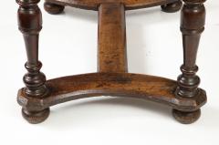 18th C French Walnut Table with Beautifully Executed Stretcher and Patina - 3106098