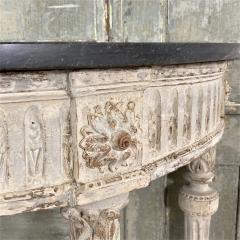 18th C Louis XVI Demilune Console Table - 3078591