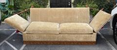 18th C Style Cache Knole Down Sleeper Sofa Settee W Custom Pillows - 2754282