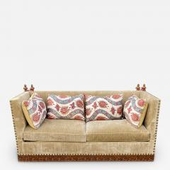 18th C Style Cache Knole Down Sleeper Sofa Settee W Custom Pillows - 2759695