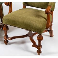 18th C Style Carved Mahogany Italian Throne Chair - 3781039