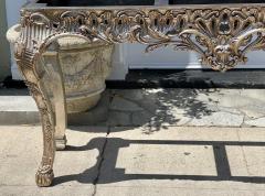 18th C Style Giltwood Calcutta Marble Console Table - 2575977