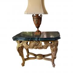 18th C Style Giltwood Rococo Marble Top Console Table - 4663903