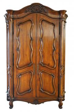 18th C Style Gregorius Pineo Italian Country Style Linen Press Armoire - 2057280