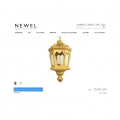 18th C Style Italian Rococo Gilt Wood Lantern Chandelier - 1694952