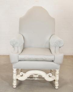 18th C Style Louis XIV Swedish Upholstered Arm Chair - 2142193