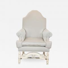 18th C Style Louis XIV Swedish Upholstered Arm Chair - 2144893