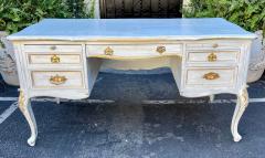 18th C Style Louis XV Blue Gold Bronze Mounted Writing Table Desk - 2754289