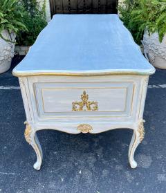 18th C Style Louis XV Blue Gold Bronze Mounted Writing Table Desk - 2754294