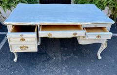 18th C Style Louis XV Blue Gold Bronze Mounted Writing Table Desk - 2754319