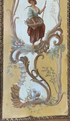 18th C Style Maria Apelo Cruz Venetian Painting Panels Verna Harrah Estate - 2076599