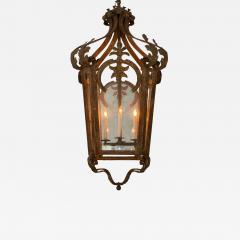 18th C Style Monumental Spanish Colonial Wrought Iron Lantern Chandelier - 2534073