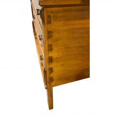 18th C Style Primitive Pine Chest of Drawers W Exposed Dovetail Grooves - 4762480