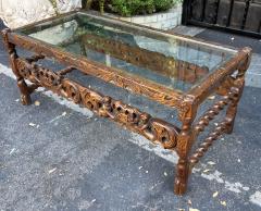 18th C Style Spanish Colonial Petit Coffee or Cocktail Table Putti Crown - 2744731