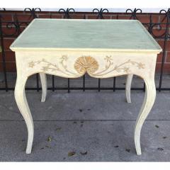 18th C Style Swedish Rococo Painted Side Table - 4707437