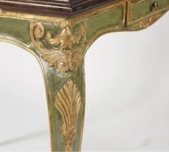 18th C Style Venetian Giltwood Green Italian Game Table - 3919972