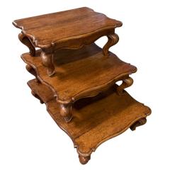 18th C Style Walnut Library Step Side Table - 4463060