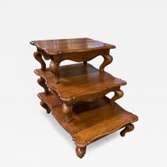 18th C Style Walnut Library Step Side Table - 4464183