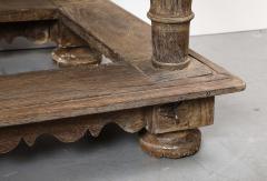 18th C Swedish Stone Top Oak Console Table Detailed edge 1702 - 3568684