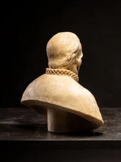 18th C Vanitas Memento Mori Bust carved in marble Italy - 4753365