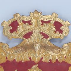 18th C gilt and painted queen headboard - 3285654