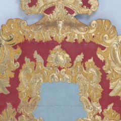 18th C gilt and painted queen headboard - 3285660