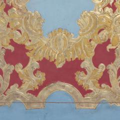 18th C gilt and painted queen headboard - 3285663