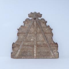 18th C gilt and painted queen headboard - 3285681