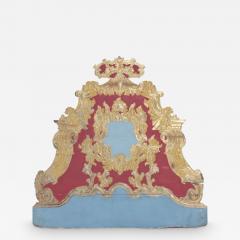 18th C gilt and painted queen headboard - 3285820