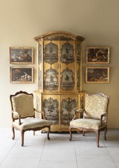 18th CENTURY VENETIAN GILTWOOD ARTE POVERA BUFFET DEUX CORPS - 4388109