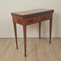 18th Cent Swedish Parquetry Inlaid Game Table Desk Neoclassical Louis XVI - 4372108