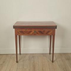 18th Cent Swedish Parquetry Inlaid Game Table Desk Neoclassical Louis XVI - 4372109