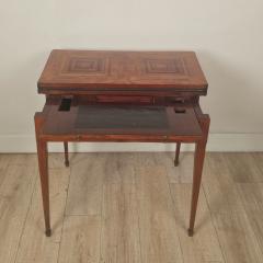 18th Cent Swedish Parquetry Inlaid Game Table Desk Neoclassical Louis XVI - 4372111