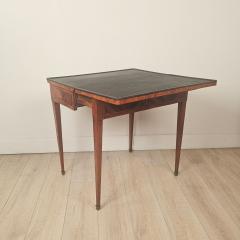 18th Cent Swedish Parquetry Inlaid Game Table Desk Neoclassical Louis XVI - 4372112