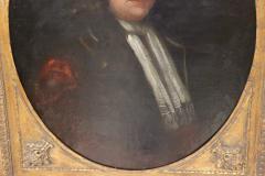 18th Century Antique Oil Painting on Canvas Oval Portrait of a Gentleman - 2792003