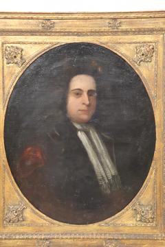 18th Century Antique Oil Painting on Canvas Oval Portrait of a Gentleman - 2792005