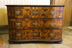 18th Century Baroque Chest Of Drawers With Marquetry Works Austria circa 1770 - 4761004