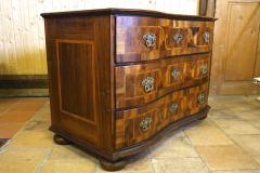 18th Century Baroque Chest Of Drawers With Marquetry Works Austria circa 1770 - 4761007