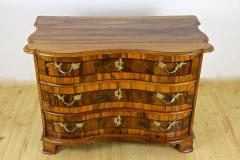 18th Century Baroque Nutwood Chest Of Drawers Commode South Germany ca 1760 - 3386561