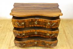18th Century Baroque Nutwood Chest Of Drawers Commode South Germany ca 1760 - 3386562