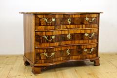 18th Century Baroque Nutwood Chest Of Drawers Commode South Germany ca 1760 - 3386567