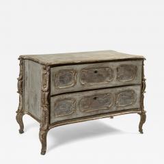 18th Century Baroque Painted Chest of Drawers Southern Germany - 3778384