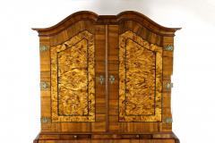 18th Century Baroque Secretaire Writing Cabinet Nutwood Germany ca 1770 - 3386549