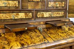 18th Century Baroque Secretaire Writing Cabinet Nutwood Germany ca 1770 - 3386557