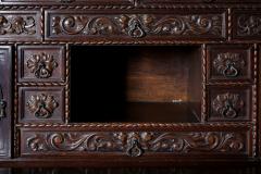 18th Century Baroque Style Cabinet On Stand Bargueno Vargueno - 1563975