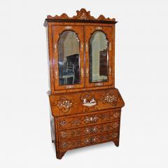 18th Century Bavarian Secretaire with 19th Century Etched Bone and Pewter Inlays - 3527749
