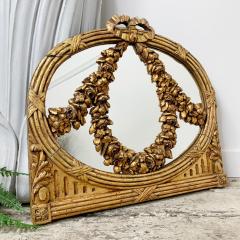 18th Century Carved Gilt Wood Floral Swags Mirror - 3037156